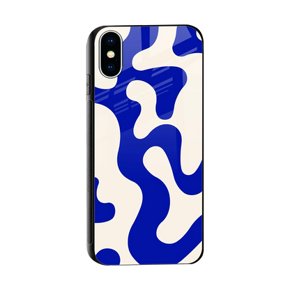 Blue Drift sleek iphone x cover with tempered glass back and TPU edges