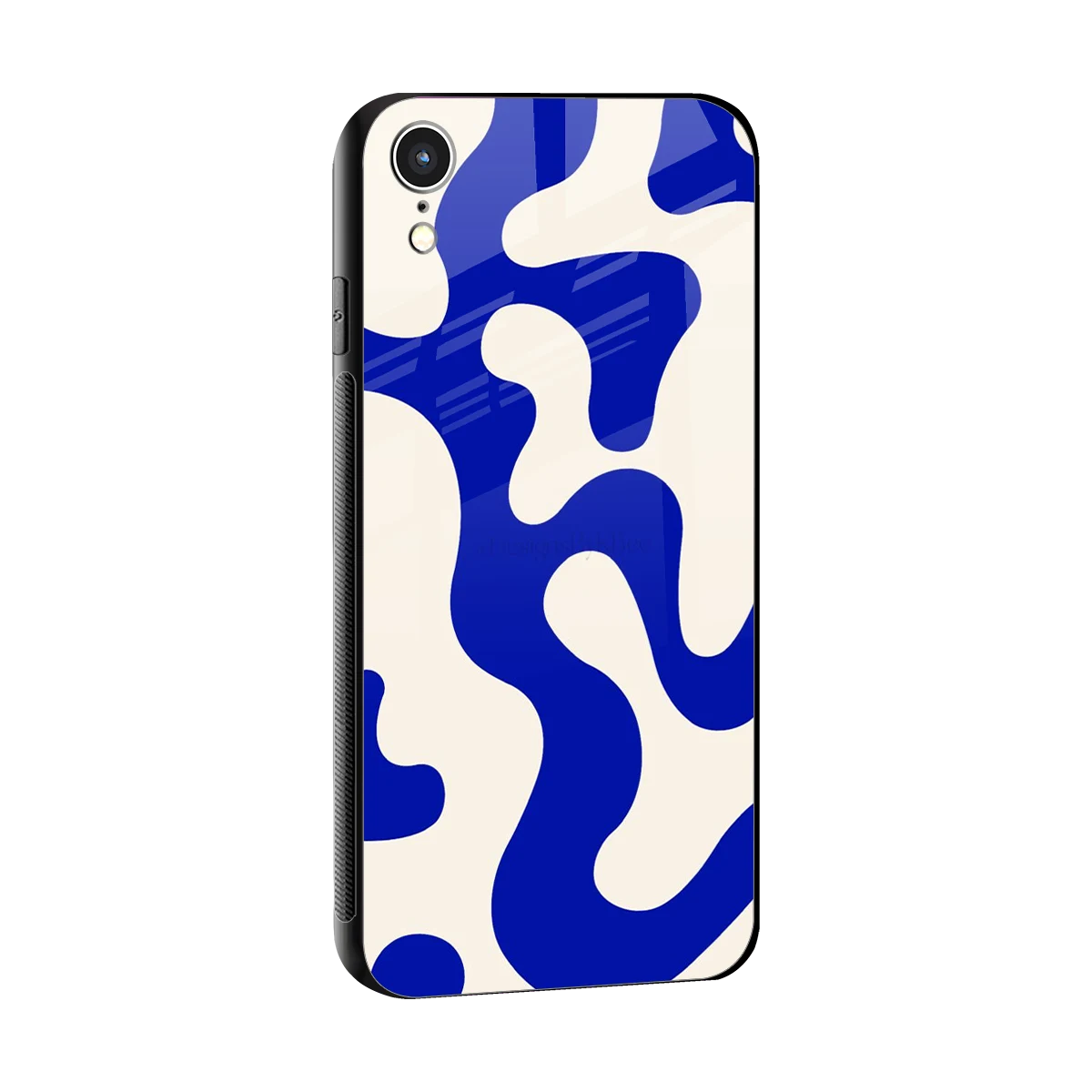 Blue Drift sleek iphone xr cover with tempered glass back and TPU edges