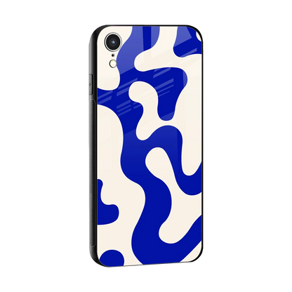 Blue Drift sleek iphone xr cover with tempered glass back and TPU edges