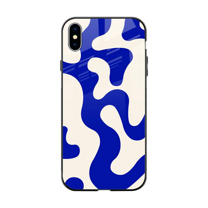 Blue Drift back phone cover | glass case for iphone xs max