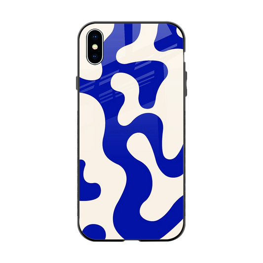 Blue Drift back phone cover | glass case for iphone xs max