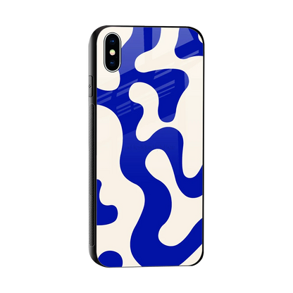 Blue Drift sleek iphone xs max cover with tempered glass back and TPU edges