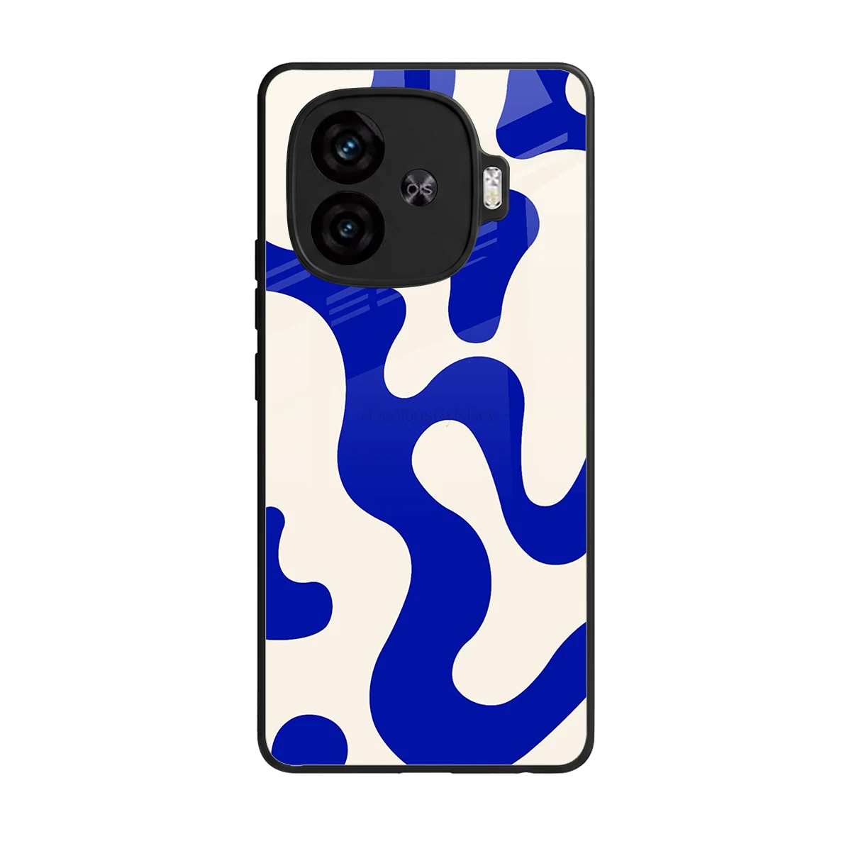 Blue Drift back phone cover | glass case for iqoo neo 10r 5g