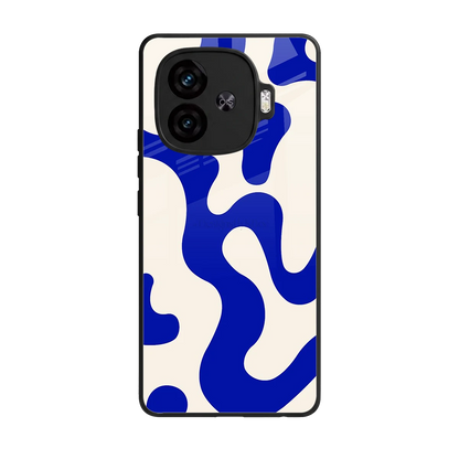 Blue Drift back phone cover | glass case for iqoo neo 10r 5g