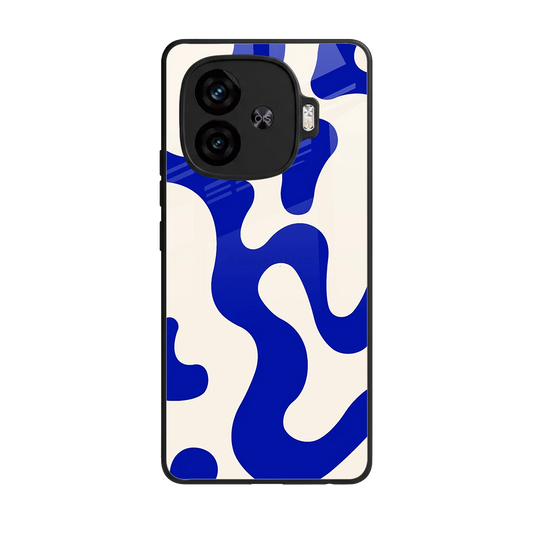 Blue Drift back phone cover | glass case for iqoo neo 10r 5g