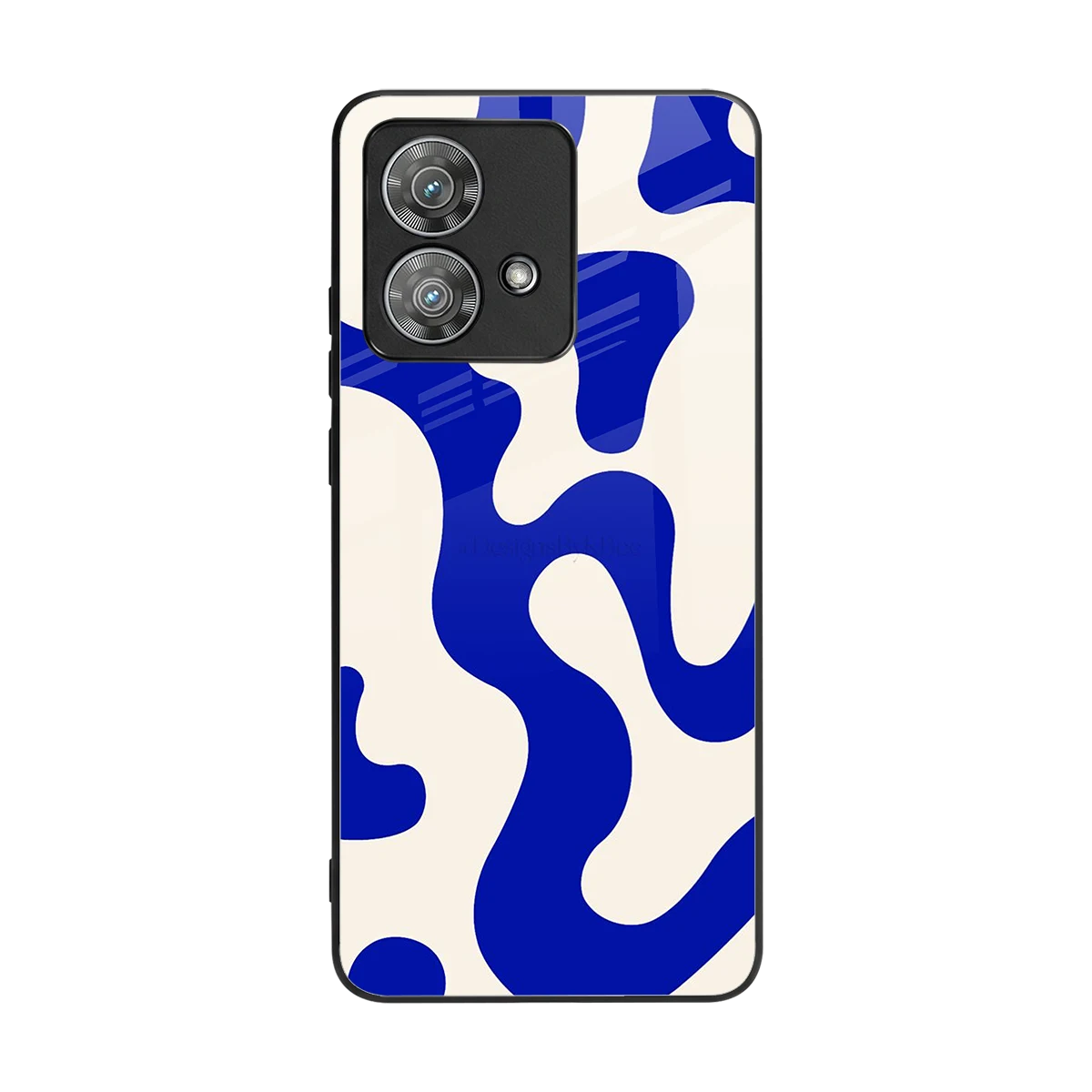 Blue Drift back phone cover | glass case for motorola edge 40 neo 5g