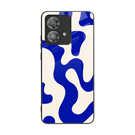 Blue Drift back phone cover | glass case for motorola edge 40 neo 5g