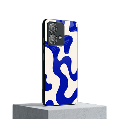 Blue Drift motorola edge 40 neo 5g mobile cover | shockproof glass phone case