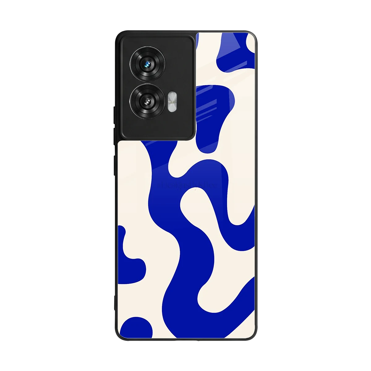 Blue Drift back phone cover | glass case for motorola edge 50 fusion