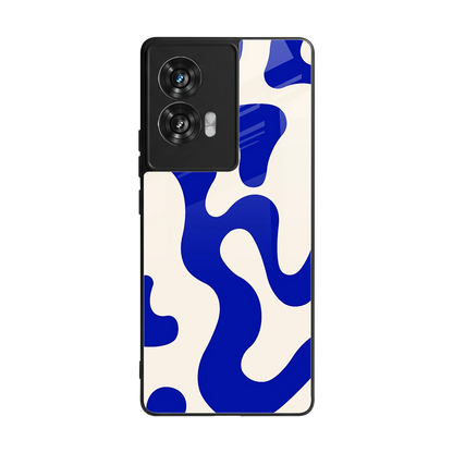 Blue Drift back phone cover | glass case for motorola edge 50 fusion