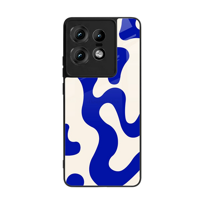 Blue Drift back phone cover | glass case for motorola edge 50 pro