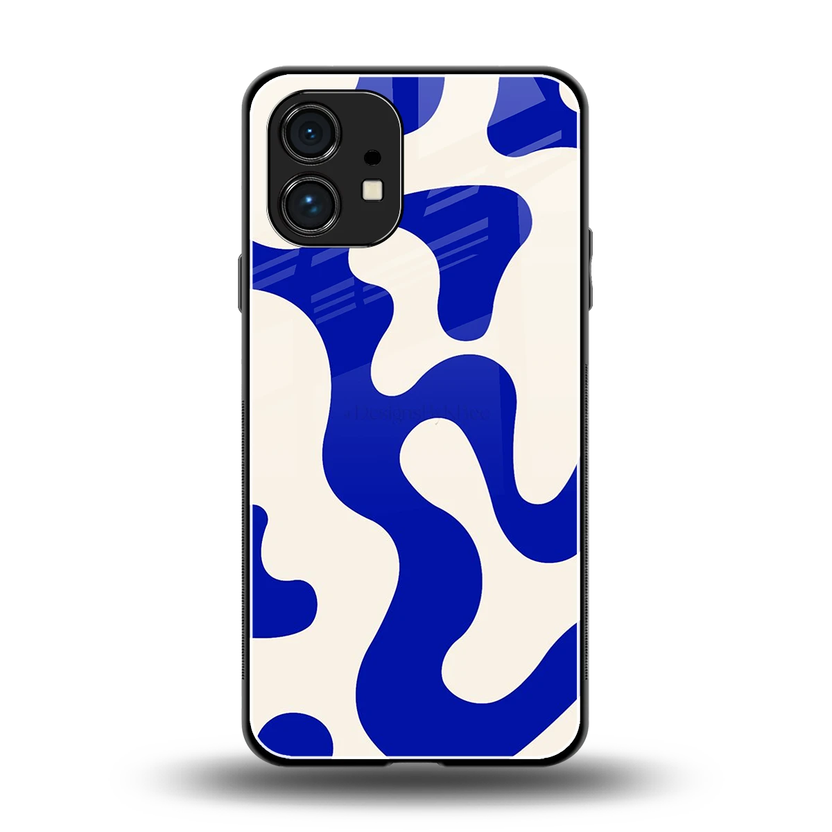Blue Drift back phone cover | glass case for nothing phone 1