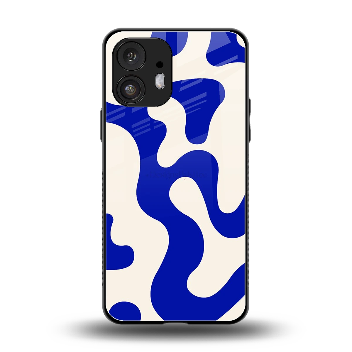 Blue Drift back phone cover | glass case for nothing phone 2