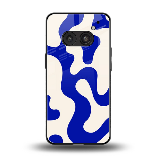 Blue Drift back phone cover | glass case for nothing phone 2a plus