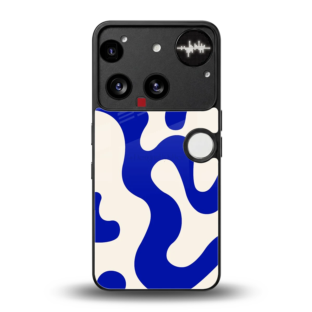 Blue Drift back phone cover | glass case for nothing phone 3