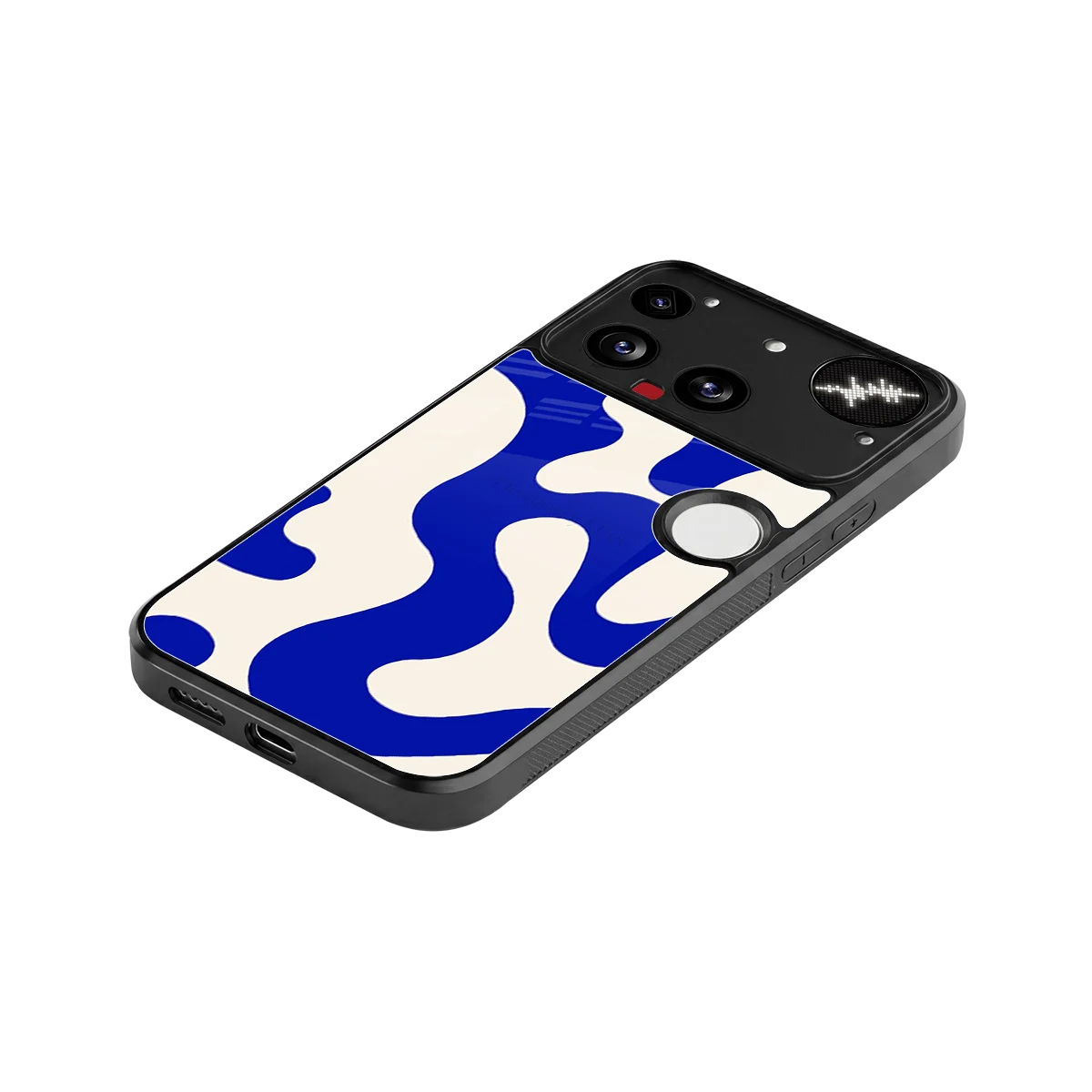 Blue Drift stylish phone case for nothing phone 3 | glossy glass and slim fit