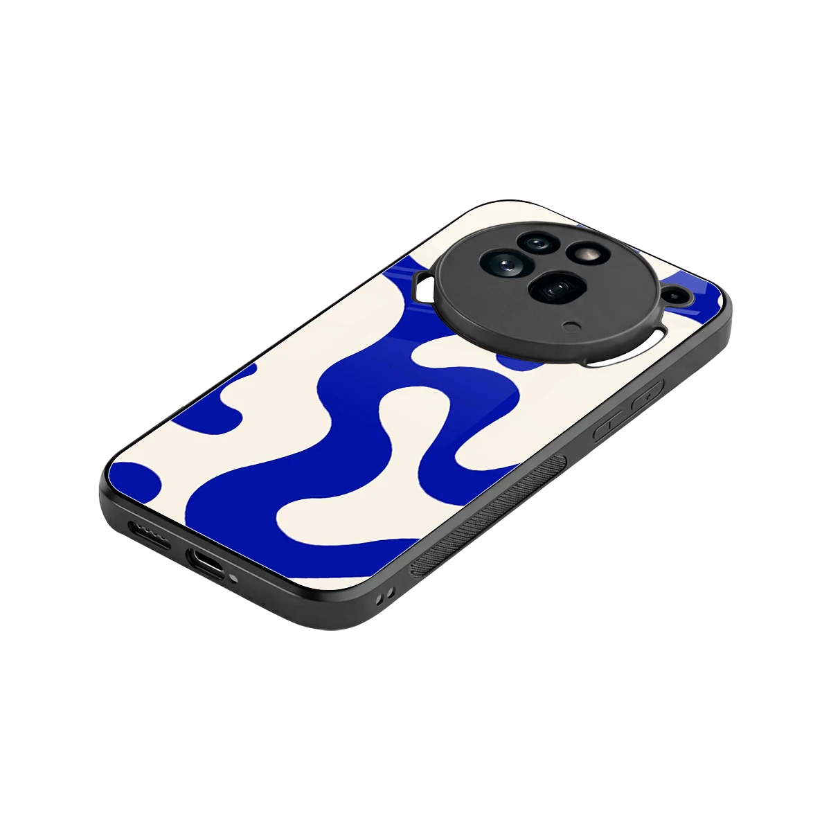 Blue Drift stylish phone case for nothing phone 3a pro | glossy glass and slim fit