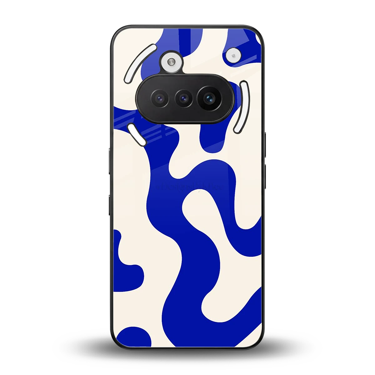 Blue Drift back phone cover | glass case for nothing phone 3a