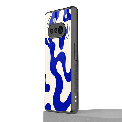Blue Drift nothing phone 3a mobile cover | shockproof glass phone case