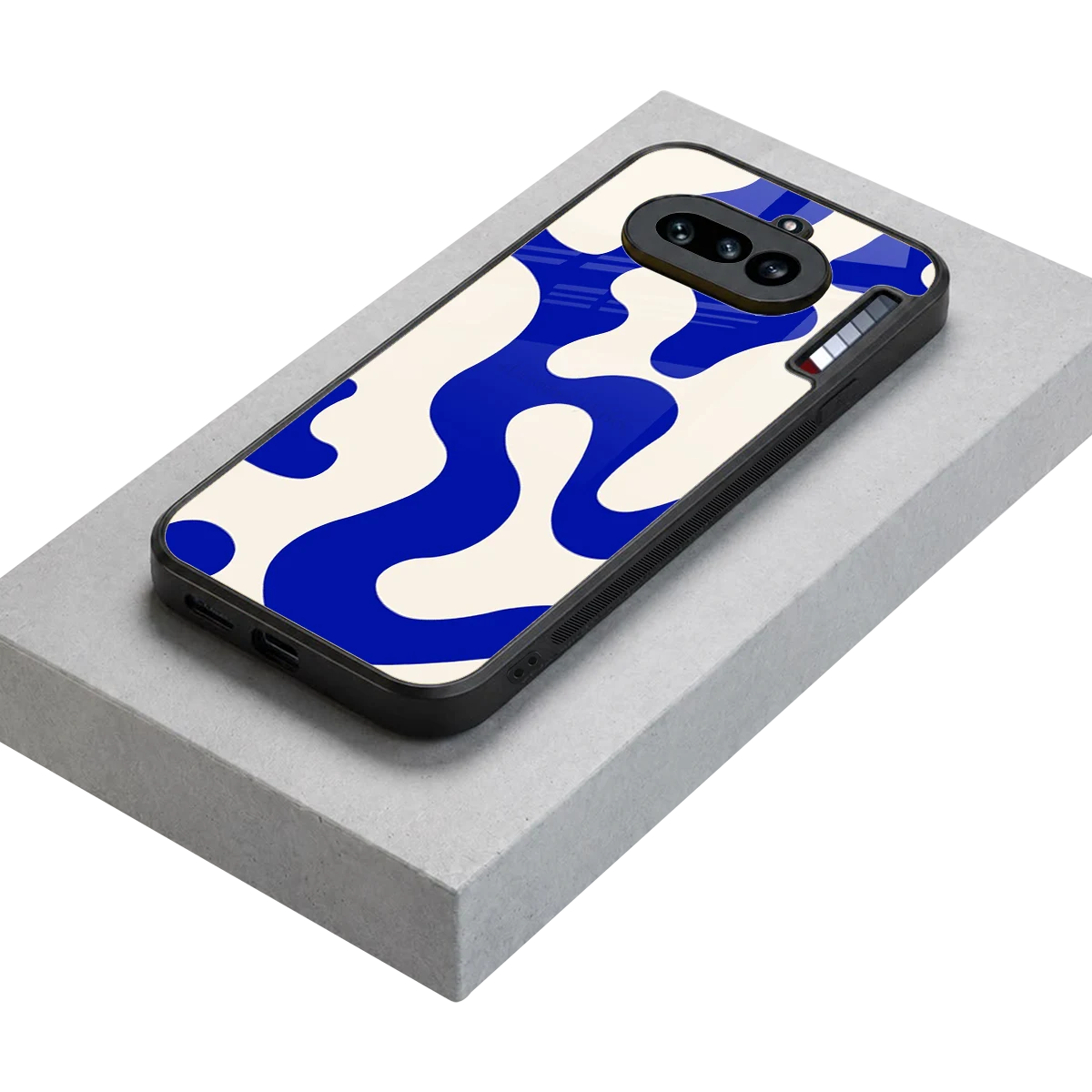 Blue Drift stylish phone case for nothing phone 4a | glossy glass and slim fit