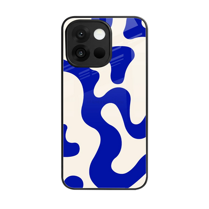 Blue Drift back phone cover | glass case for oneplus 13s