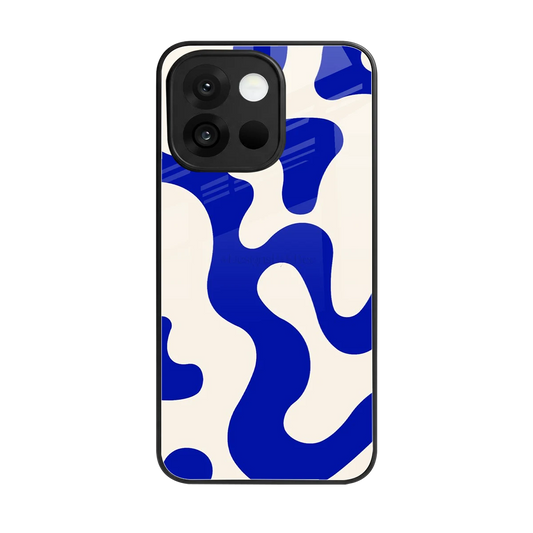 Blue Drift back phone cover | glass case for oneplus 13s