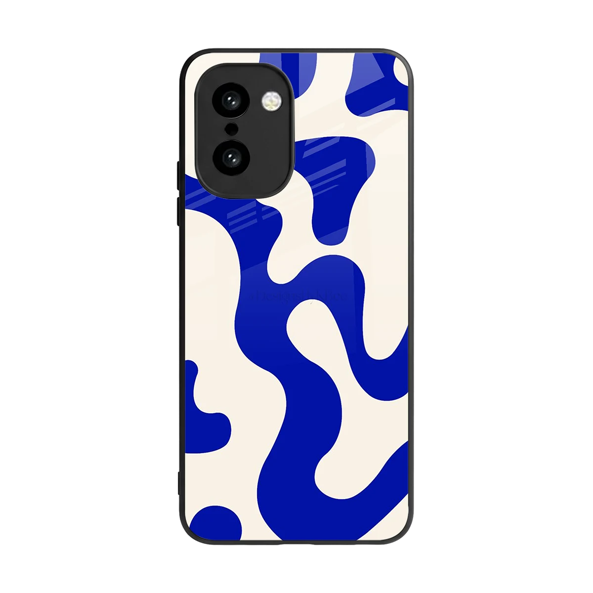 Blue Drift back phone cover | glass case for oneplus 15r
