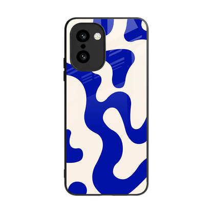 Blue Drift back phone cover | glass case for oneplus 15r