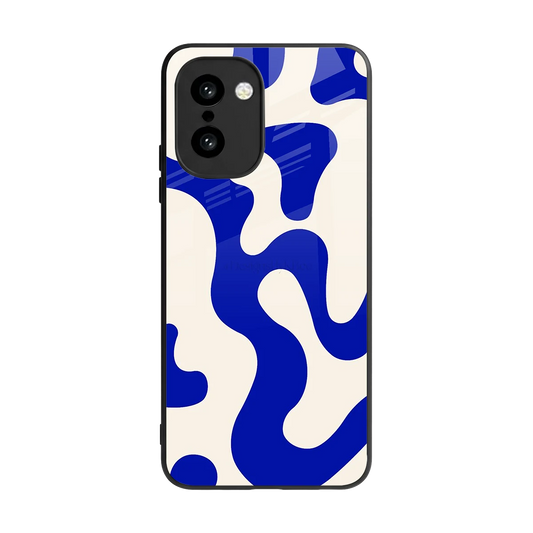 Blue Drift back phone cover | glass case for oneplus 15r