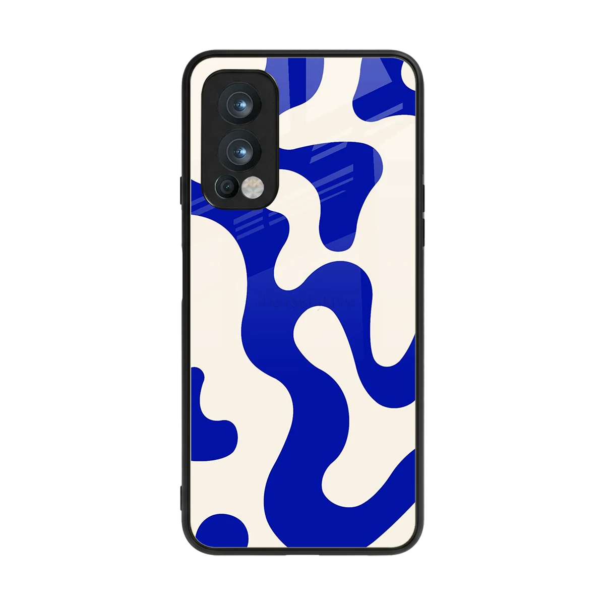 Blue Drift back phone cover | glass case for oneplus nord 2