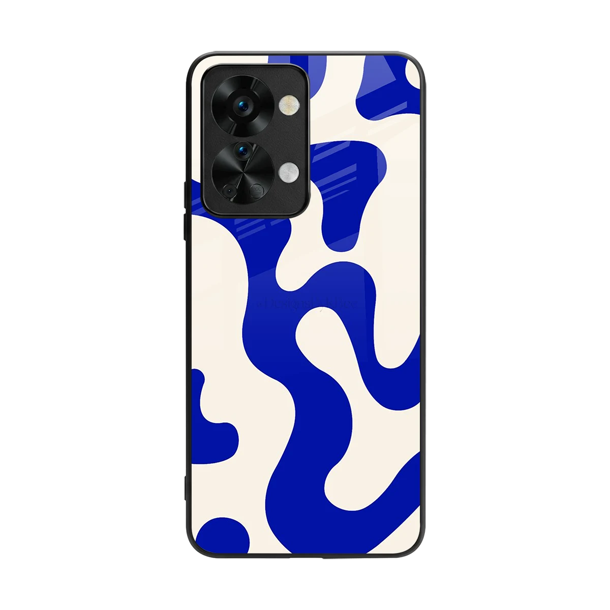 Blue Drift back phone cover | glass case for oneplus nord 2t