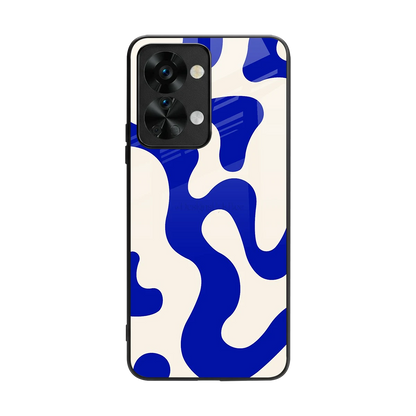 Blue Drift back phone cover | glass case for oneplus nord 2t