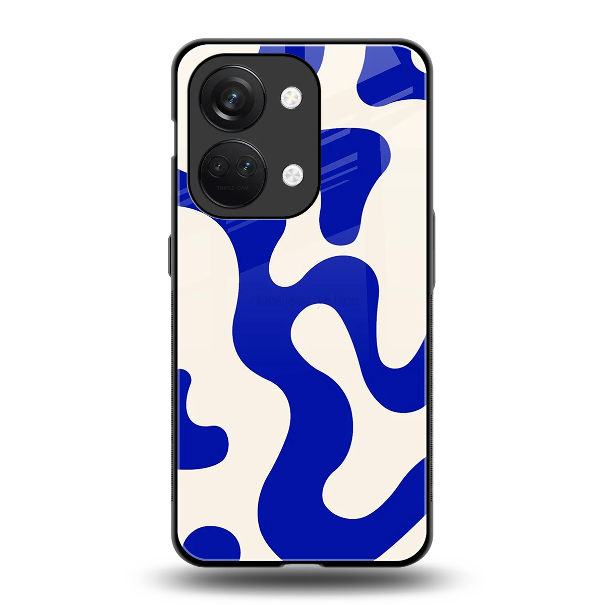 Blue Drift back phone cover | glass case for oneplus nord 3
