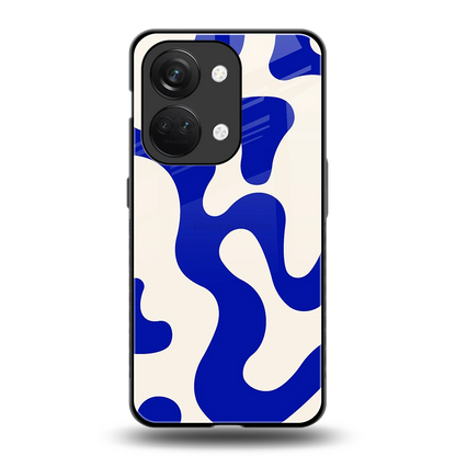 Blue Drift back phone cover | glass case for oneplus nord 3