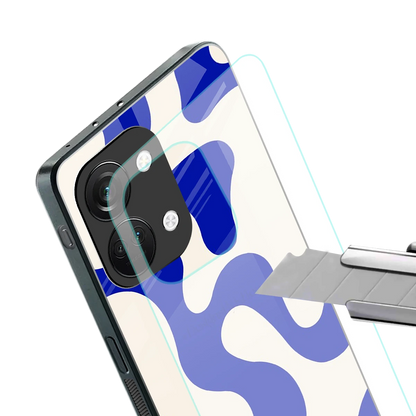 Blue Drift stylish phone case for oneplus nord 3 | glossy glass and slim fit