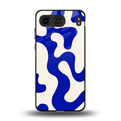 Blue Drift back phone cover | glass case for oneplus nord 4