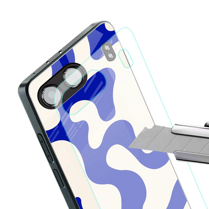 Blue Drift stylish phone case for oneplus nord 4 | glossy glass and slim fit