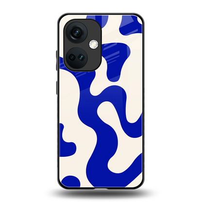 Blue Drift back phone cover | glass case for oneplus nord ce 3