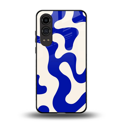 Blue Drift back phone cover | glass case for oneplus nord ce 4 lite