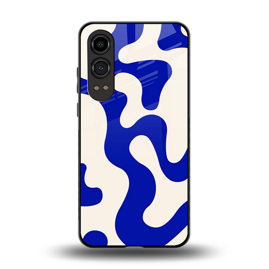 Blue Drift back phone cover | glass case for oneplus nord ce 4 lite