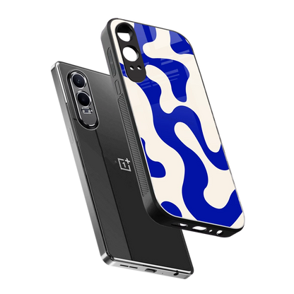 Blue Drift sleek oneplus nord ce 4 lite cover with tempered glass back and TPU edges