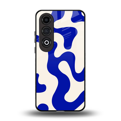 Blue Drift back phone cover | glass case for oneplus nord ce 4