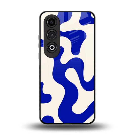 Blue Drift back phone cover | glass case for oneplus nord ce 4