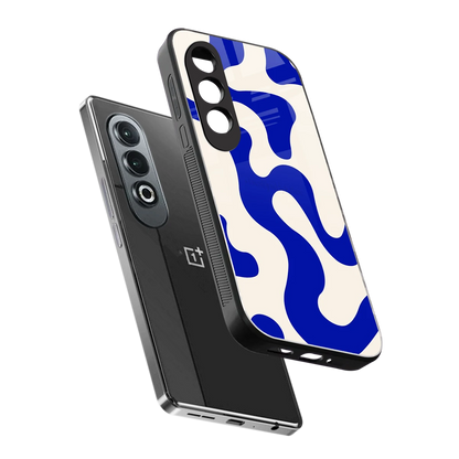 Blue Drift sleek oneplus nord ce 4 cover with tempered glass back and TPU edges