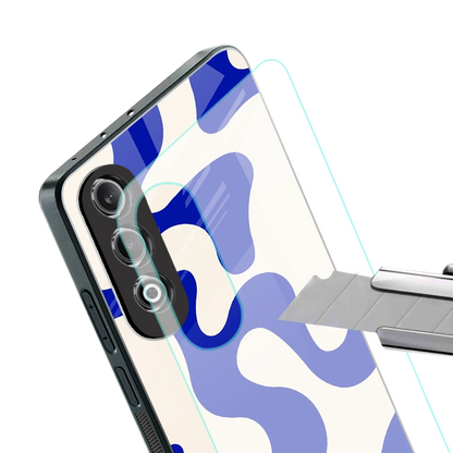 Blue Drift stylish phone case for oneplus nord ce 4 | glossy glass and slim fit