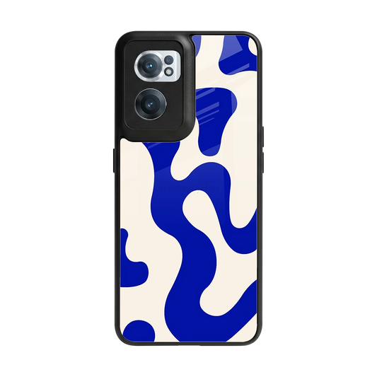Blue Drift back phone cover | glass case for oneplus nord ce 2