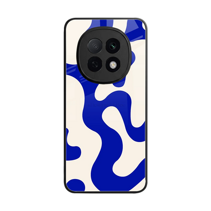 Blue Drift back phone cover | glass case for oppo f29 pro 5g