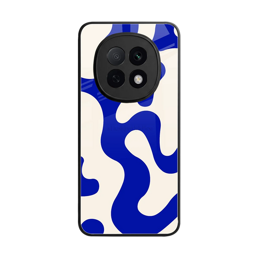 Blue Drift back phone cover | glass case for oppo f29 pro 5g