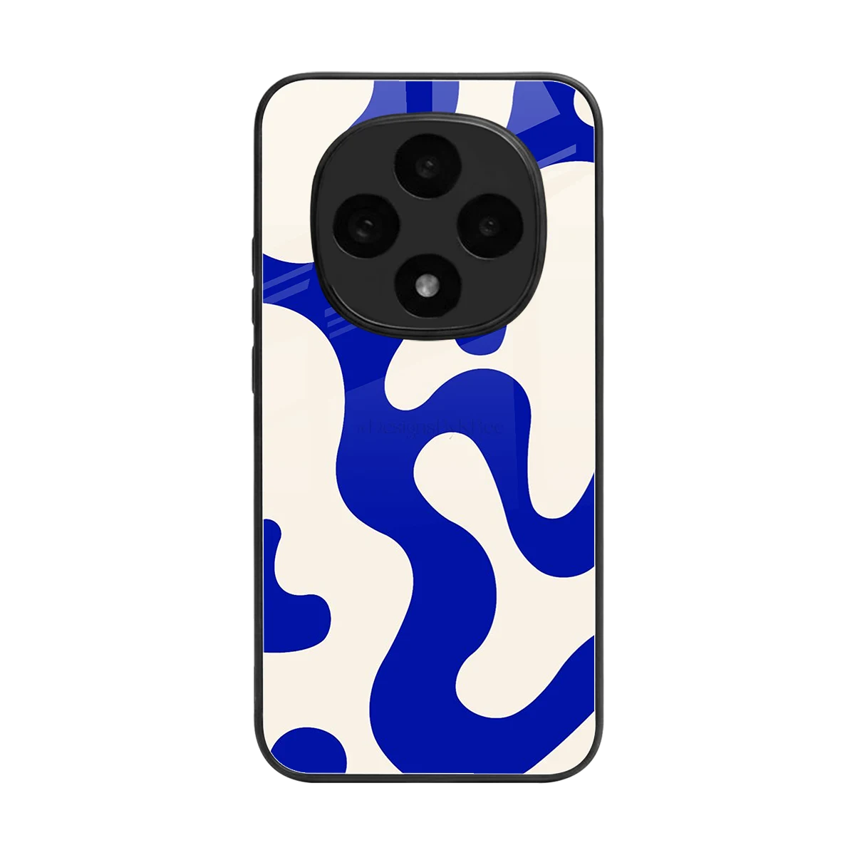 Blue Drift back phone cover | glass case for oppo f31 pro 5g