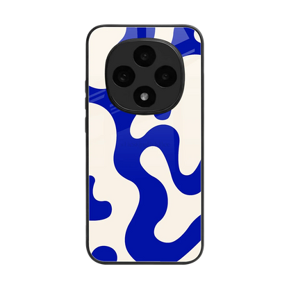Blue Drift back phone cover | glass case for oppo f31 pro 5g